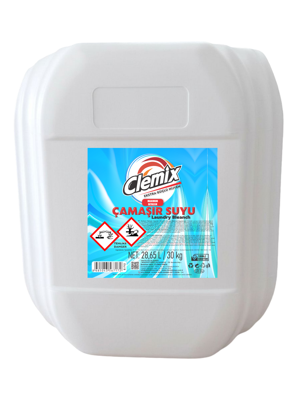 Clemix Çamaşır Suyu 30L