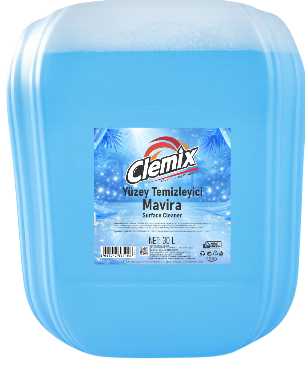 Clemix Yüzey Temizleyici Mavira 30 L